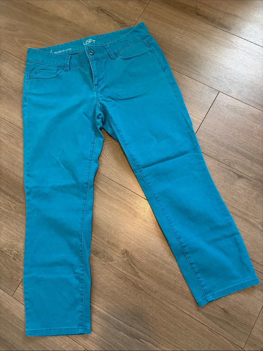 LOFT Teal Cropped Women's Jeans